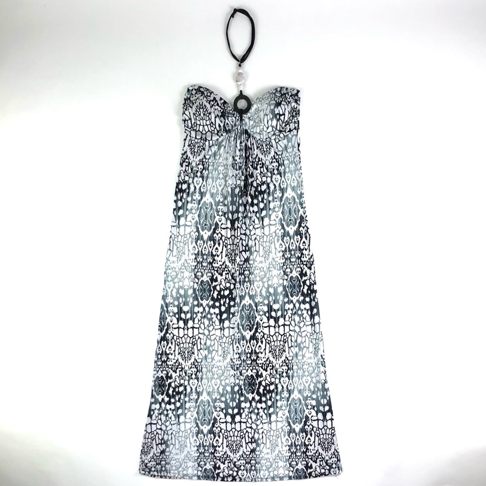 Kiwi Halter Neck Parisian Print Maxi Dress